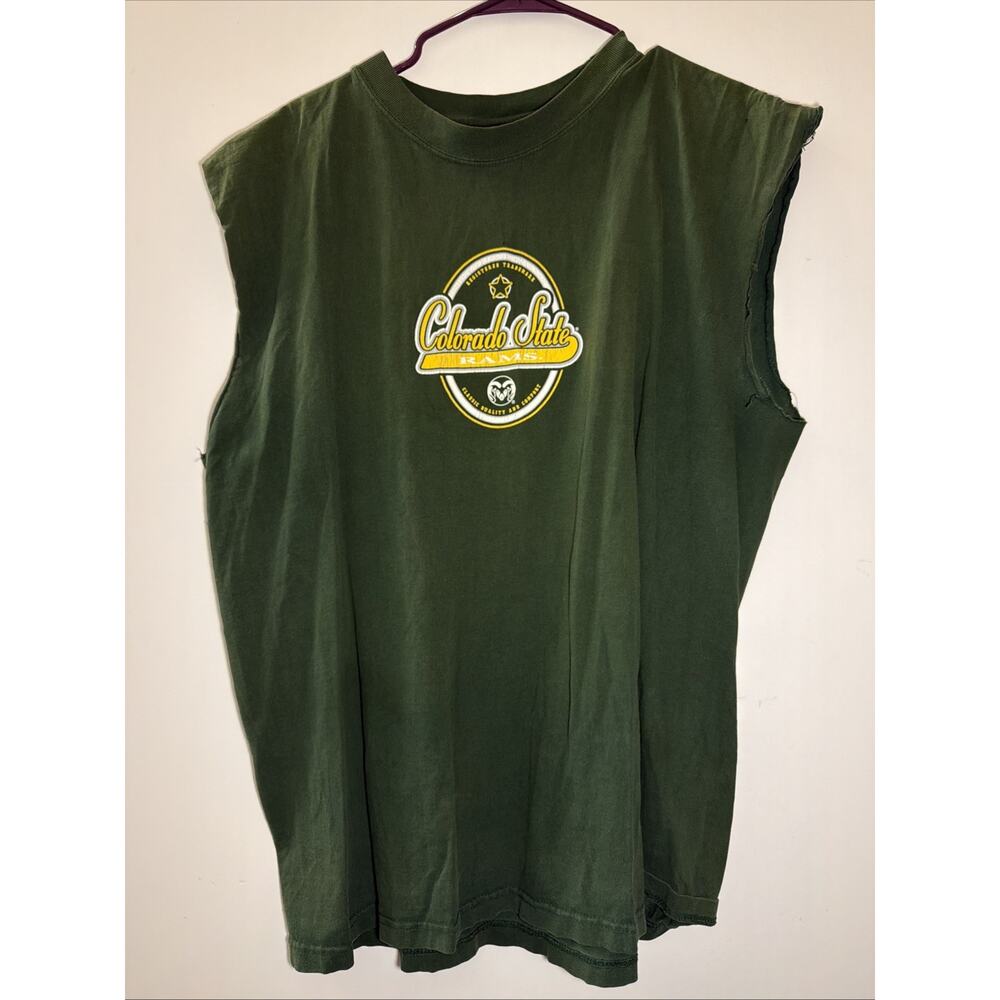 NCC Gold Colorado State Rams Size 2XL Sleeveless Shirt
